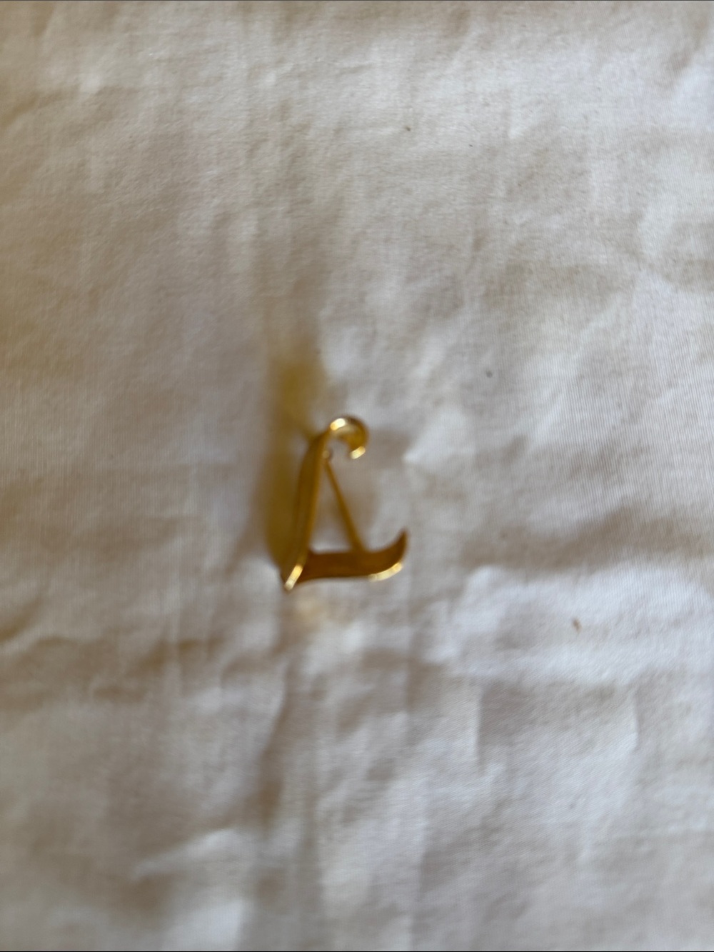 Monet Gold Letter L Brooch